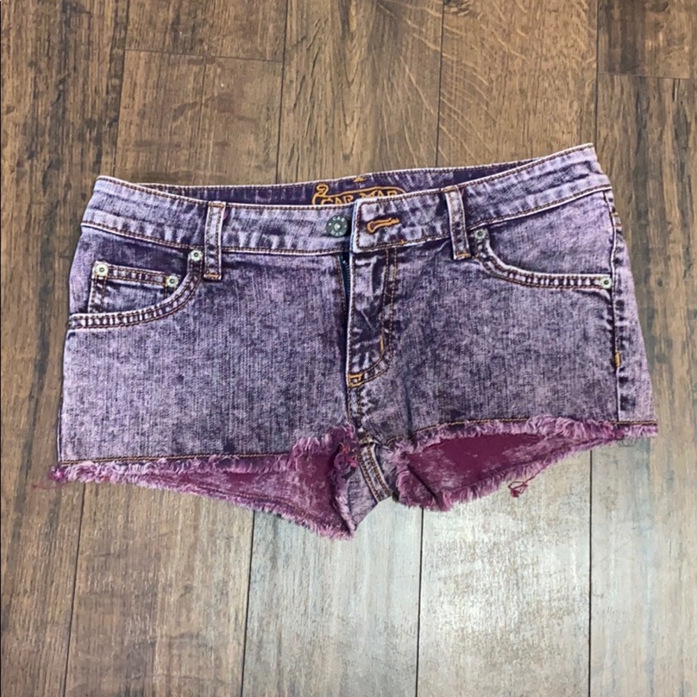 LF Carmar Acid Wash Jean Shorts